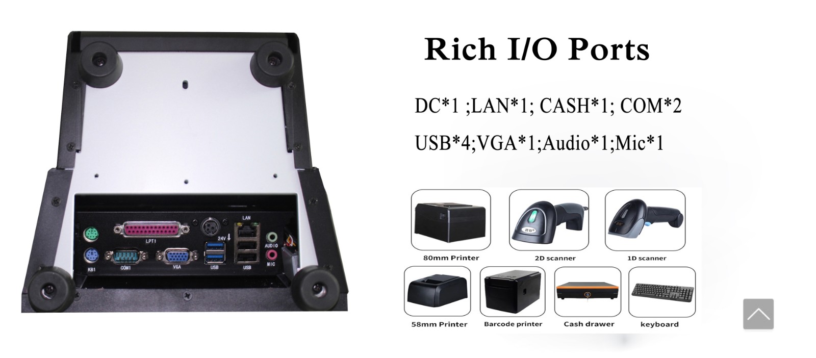 PTKSAI-Windows All in one POS Terminal with Integrated Thermal Printer-5