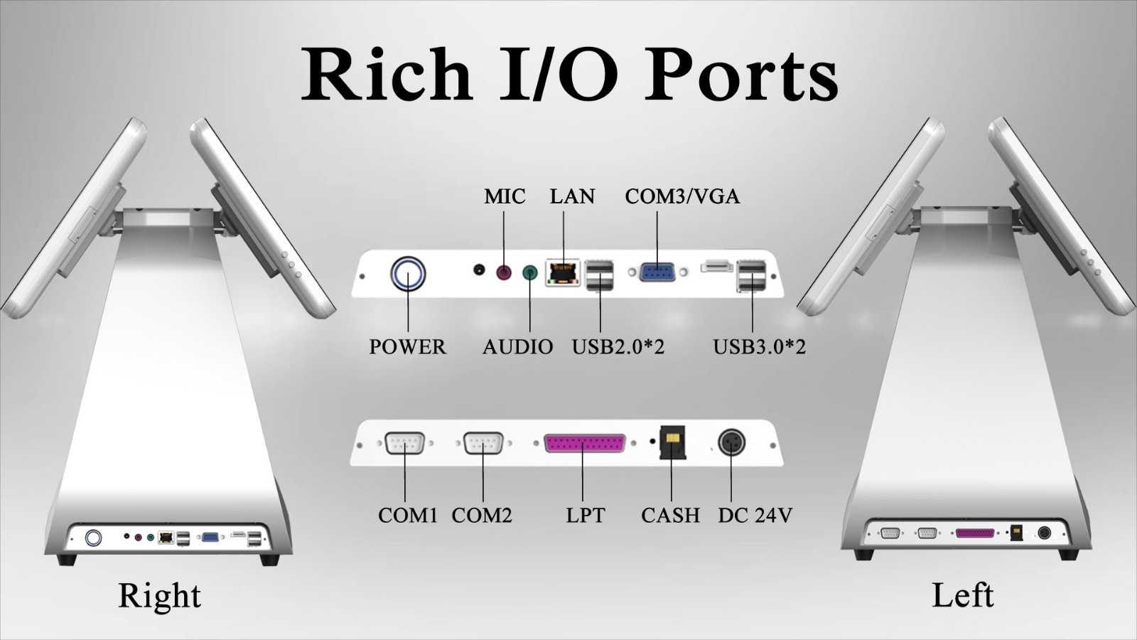 PTKSAI-2019 Flagship Windows POS All In One System for Retail-5