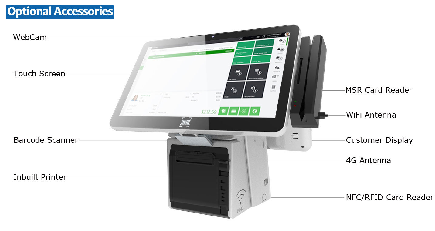 PTKSAI restaurant pos systems with barcode scanner for restaurants-6